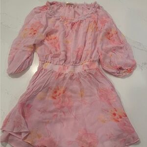 LoveShackFancy Floral Pink Kids Dress size 10 LIKE NEW